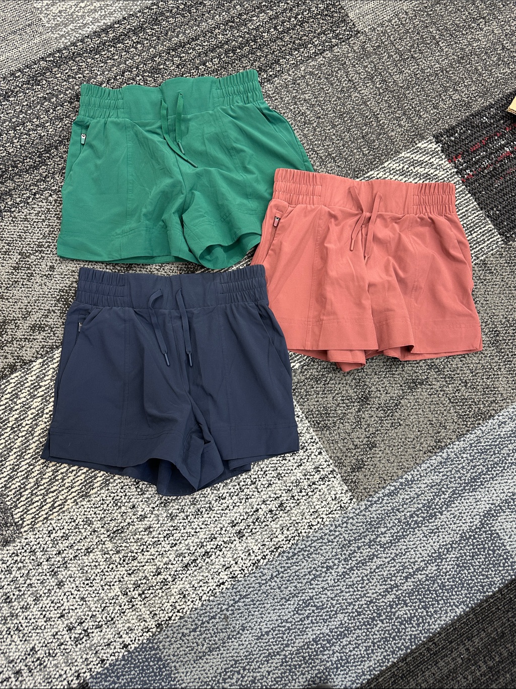 3 Pair All In Motion Mid Rise Shorts Size-Xs